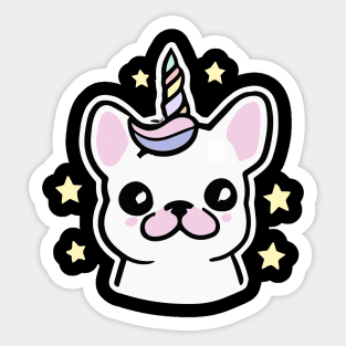 French Bulldog Unicorn Dog Owner Frenchie Dog Father Mom Dad Sticker